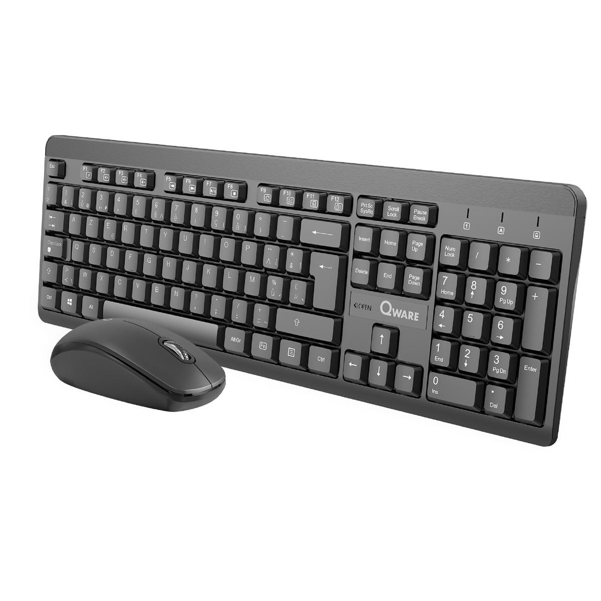 Photo de Kit clavier + souris sans fil Nottingham Qware