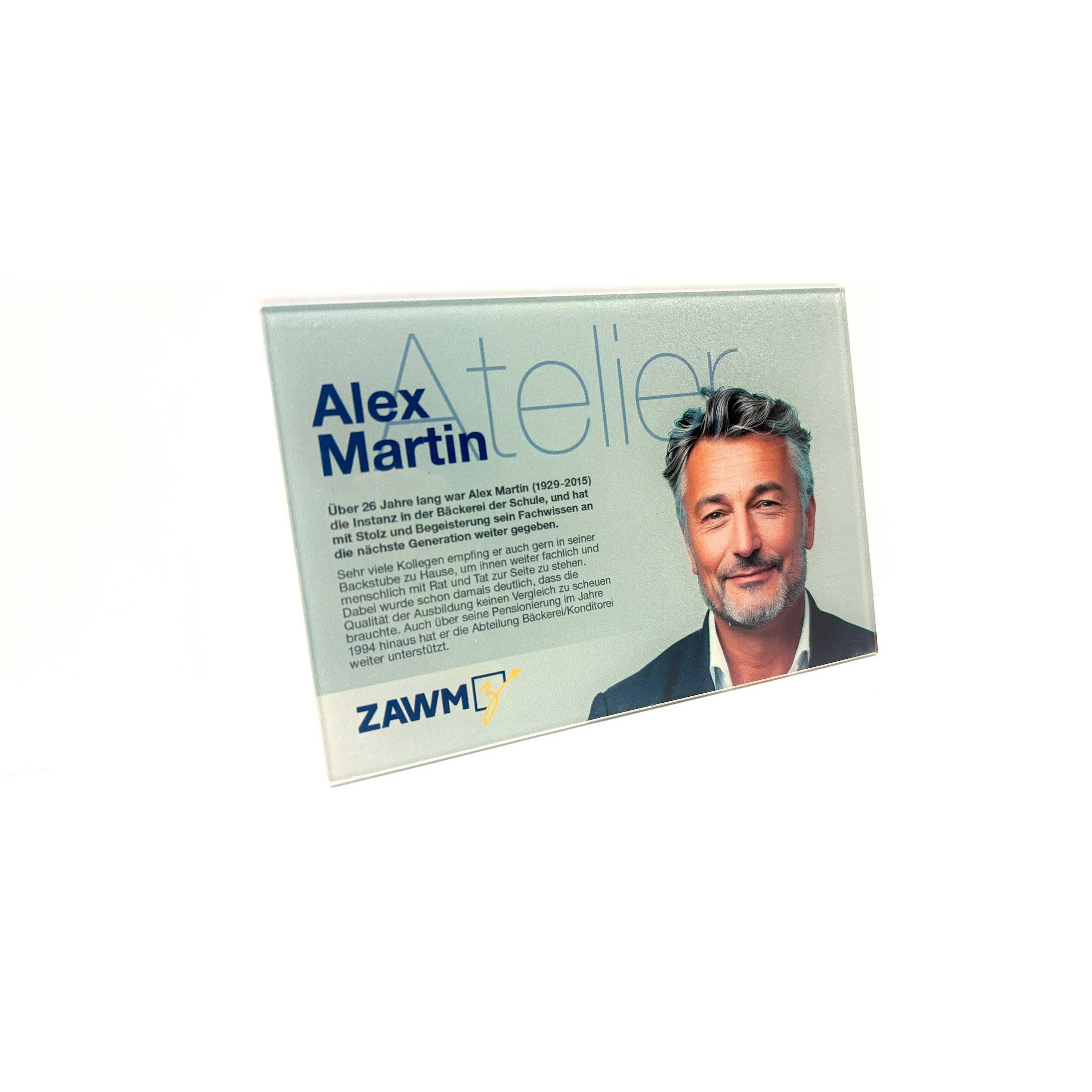 Photo de Plaque signalisation gravée plexi imprimé 120x30mm + carte