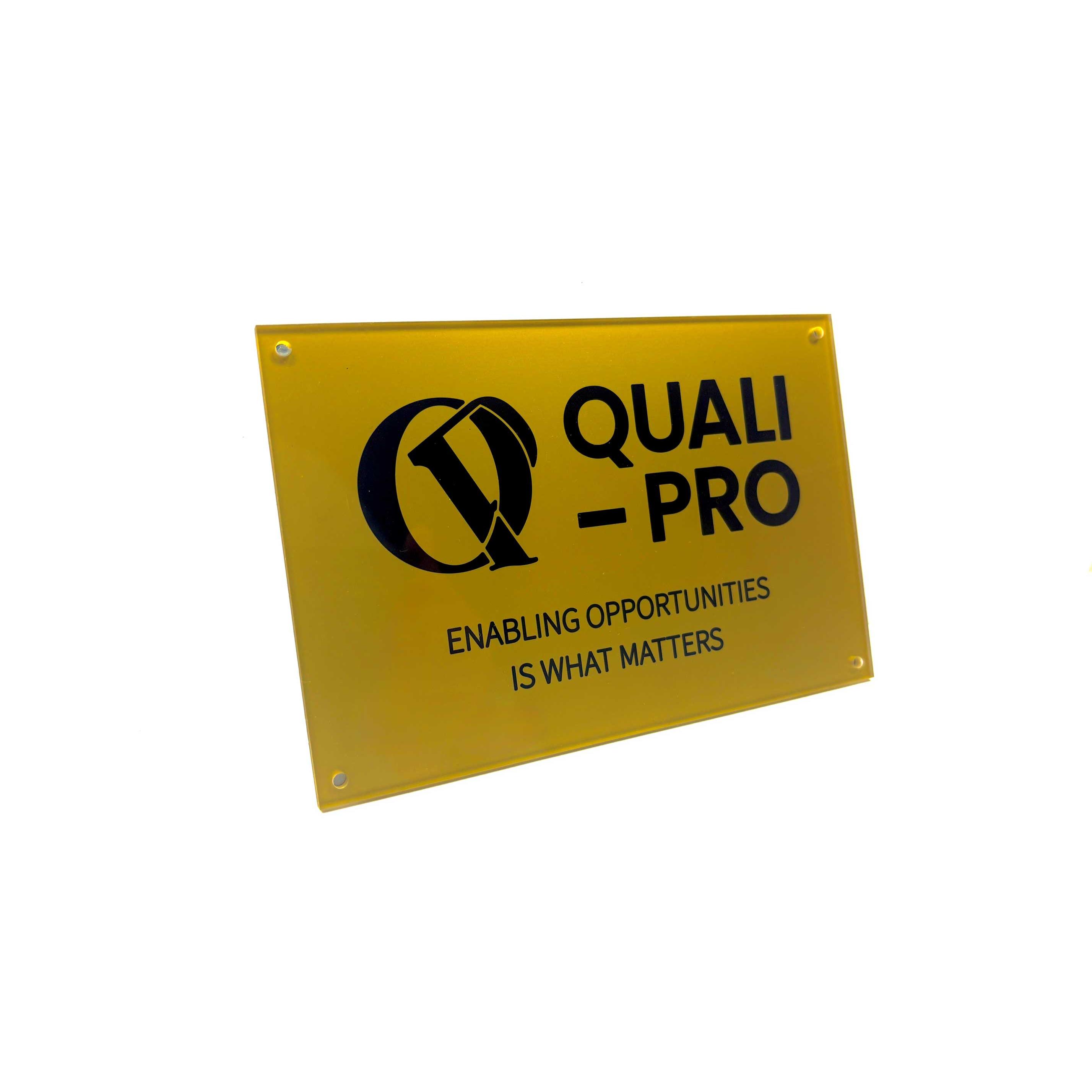 Photo de Plaque signalisation gravée plexi reverso 400x300mm + carte